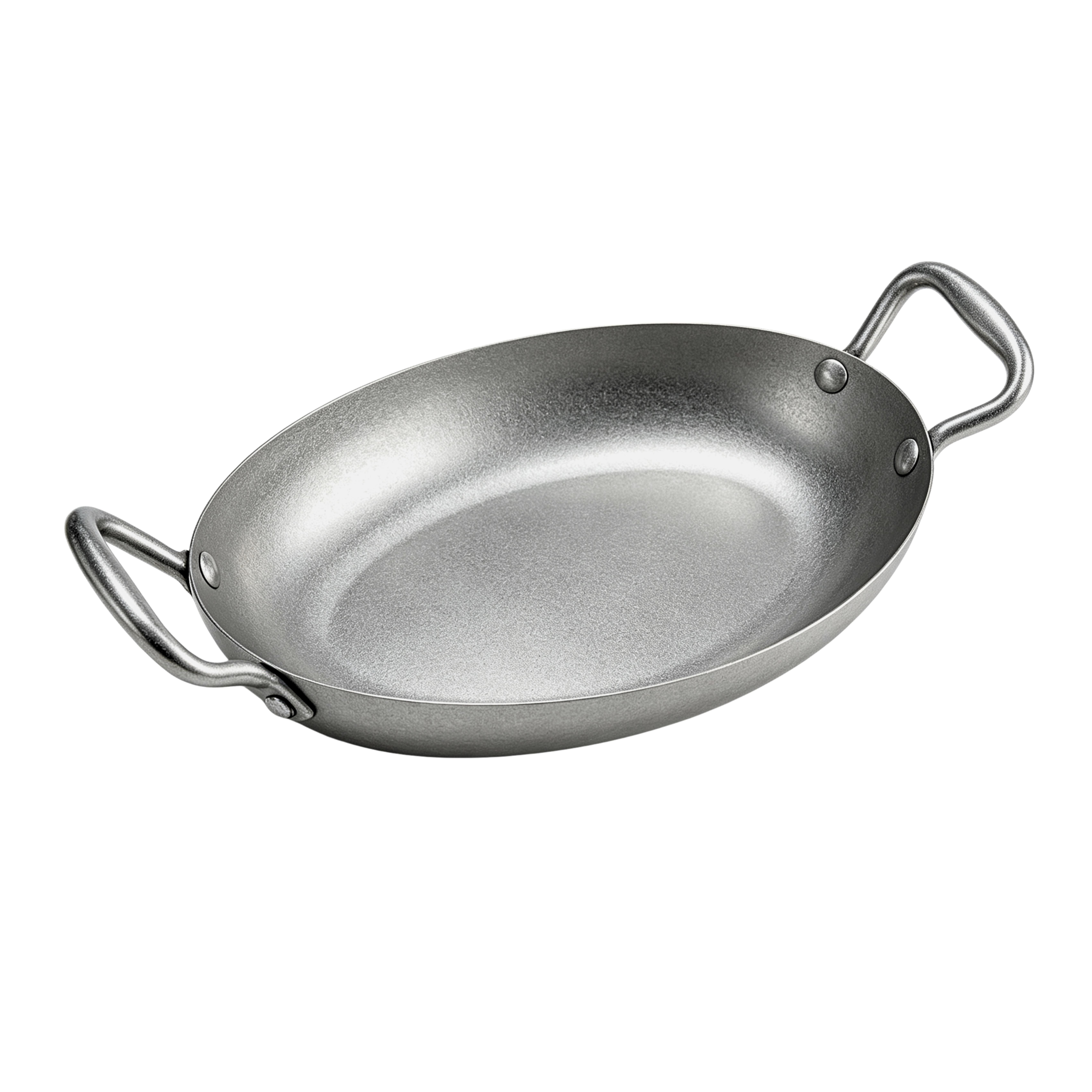 Сковорода овальная с 2 ручками Antique Metal 280x180 мм h 40 мм, нерж. сталь Casa di Fortuna