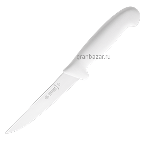 Нож д/обвалки мяса; сталь нерж.,пластик; L=285/145,B=23мм; белый MATFER 182629