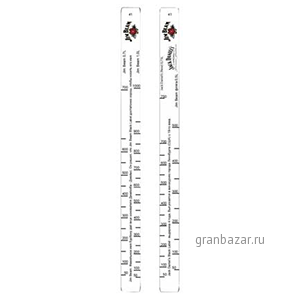 Линейка «Д.Бим 0.7,1л,Блек 1л,Р.Стаг0.7»; H=28,B=2см; белый STEK 