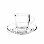 Чашка Cappuccino 195мл h81мм d76/103мм "Caffe", стекло OCEAN