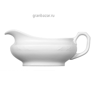 Соусник «Штутгарт»; фарфор; 350мл; H=9.5,L=21,B=9см; белый Bauscher 55 3835