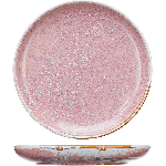 Тарелка с бортом «Пион»; фарфор; D=205, H=25мм; розов. KunstWerk ZA0028-8-p