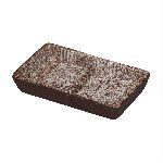 Соусник прямоуг. двойной Brown Untouched Taiga 44 мл 115*70*25 мм P.L. Proff Cuisine 16-313 BROWN B