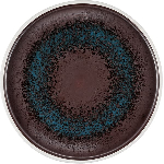 Тарелка «Эстиа» мелкая, фарфор, D=220, H=20 мм, синий, коричнев. Le CoQ LEST019BL002225