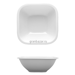 Салатник квадр. «Лайк»; фарфор; L=24,B=24см; белый Lubiana 694