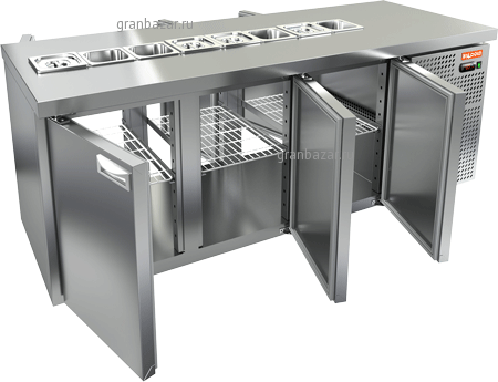 Стол холодильный для салатов  Hicold SL2T-111GN (1/6)