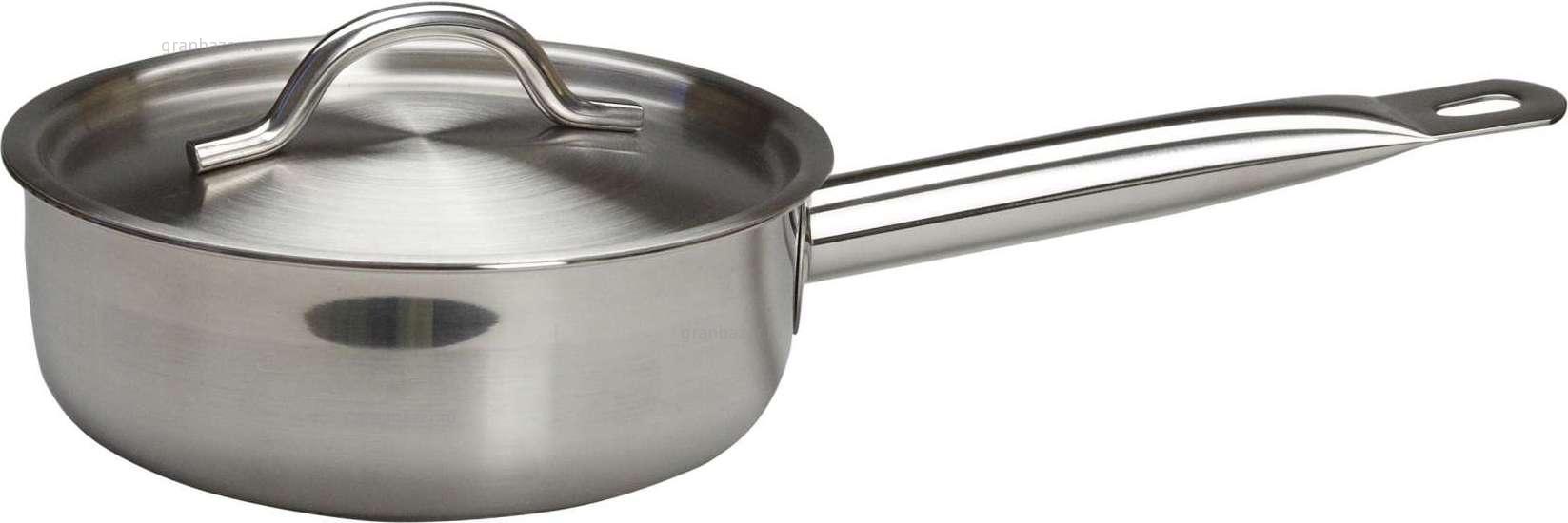 Сотейник 1,15 л. нерж. d=175 мм h=60 мм с крышк. двойное дно (индукция) MGSteel (С23S178KL) 19112
