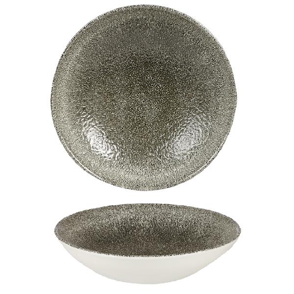 Салатник без борта Studio Prints Raku 0,42л d182мм Quartz Black Churchill RKBQEVB71