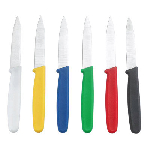Нож кухонный для чистки овощей , L=80мм., нерж.сталь, ручка-пластик белый, Henry Food PKS-30PW
