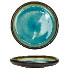 Тарелка с бортом d=245xh30 мм,каменная керамика,Blue Spider Silk Stockholm P.L. Proff Cuisine JM2306-Blue