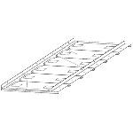 Держатель для гастроемкостей Assum ПГ-12/3 (1080х330х40) (GN 1/6 - 6 шт)
