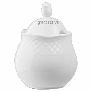 Сахарница «Афродита»; фарфор; 250мл; D=7.5,H=13см; белый Lubiana 2679-white