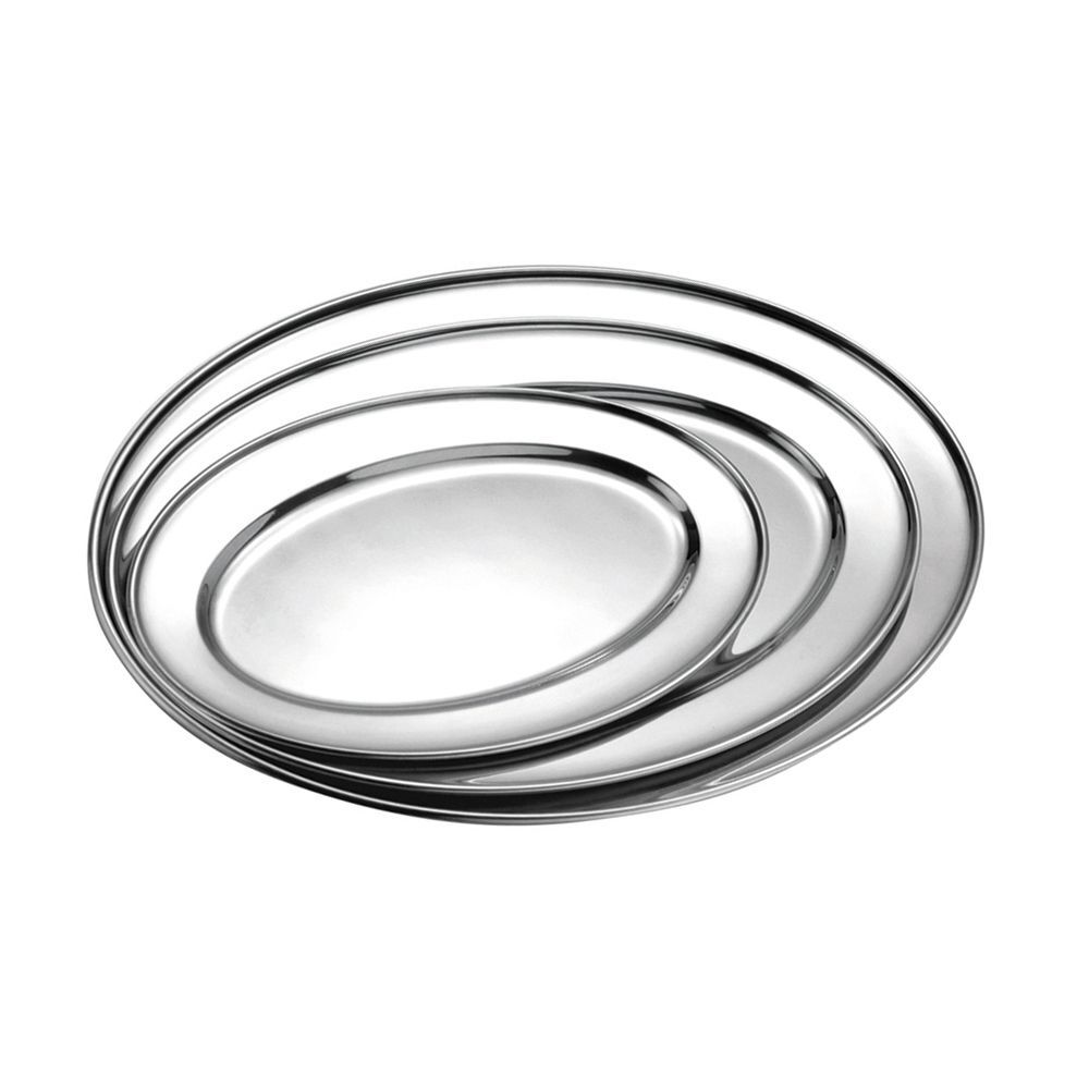 Блюдо металлическое овальное 250 мм, P.L. Proff Cuisine 030101-25z05 /JQ-OT4