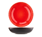 Тарелка глубокая (Шала) "Кармин";керамика;D=270мм;красный,черный Dymov 169408