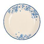 Тарелка глубокая «Фиори» фарфор 350мл D=179,H=36мм слон.кость,синий KunstWerk CT038-1F03540-XB