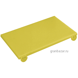 Доска раздел.с упором; полиэтилен; H=20,L=600,B=400мм; желт. Paderno 42544-01