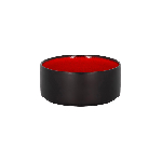 Салатник FIRE круглый, чёрный/ красный D=120 H=50 мм., (0.48 л) 48 Cl., фарфор RAK FRNOBW12RD