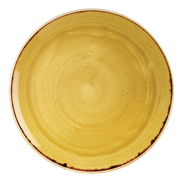Тарелка мелкая Stonecast 288 мм, без борта, Mustard Seed Yellow Churchill SMSSEV111