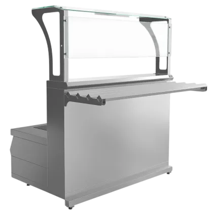 Мармит первых блюд 2-конфорочный индукционный Luxstahl МПИ (С)-1200 Premium (нерж.) 3354PR Венге Цаво