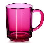 Кружка "Энжой"; стекло; 250мл; D=75, H=90мм; прозр. Pasabahce 55029/b/fuchsia