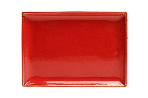 Блюдо прямоугольное RED фарфор, 180х130 мм, h 20 мм, красный Seasons Porland 358819 красный