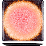 Тарелка квадратная «Агат»; фарфор; L=260мм, B=260мм; красный Kunstwerk A23898W764Y80