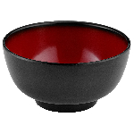 Чаша для суши 0,3л, пластик черный-красный D 110м h 55мм DALEBROOK TB1810CL