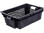 Ящик перфорированный 600х400х200, объём 37, чёрный