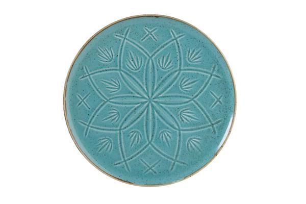 Тарелка TURQUOISE CHRISTINA фарфор, d 210 мм, бирюзовый Porland 18CR21 бирюзовый
