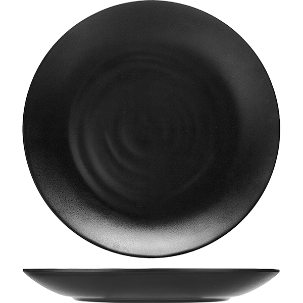 Тарелка; пластик; D=256, H=32мм; черный Prohotel W7010black
