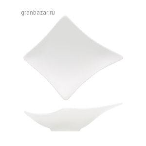 Салатник «Плэжа»; фарфор; L=23,B=23см; белый Bauscher 09 6673