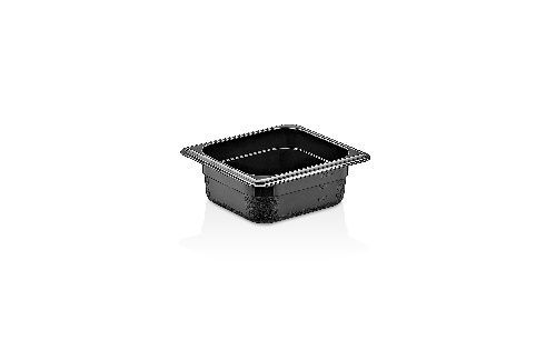 Гастроемкость 1/6 h= 65 мм. 0,75 л. п/п черная /1/48/ Gastroplast GNPP-1665/B