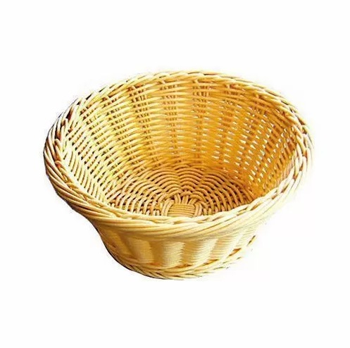 Хлебница плетеная d 185 мм, h 75 мм, ротанг, бежевая, круглая P.L. Proff Cuisine