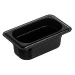 Гастроемкость 1/9 h= 65 мм. 176х108 мм. 0,5 л. поликарб. черная Gastroplast /1/54/