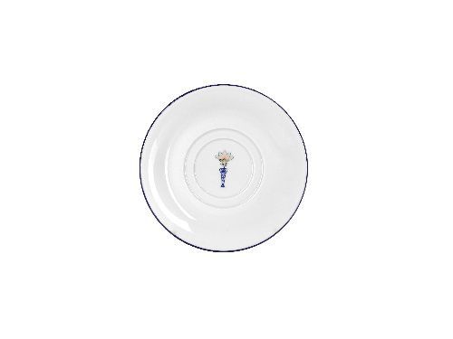 Блюдце для чайной чашки Vaso Piccolo 150 мм, кант синий, Porland DS19