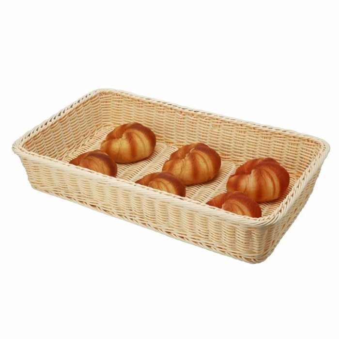 Подставка плетеная для выпечки 530*330*90 мм, бежевая P.L. Proff Cuisine