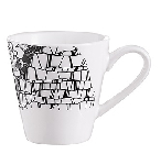 Чашка кофейная «Фрагмент Ардуаз»; фарфор; 80мл; белый, серый Chef&Sommelier L9726
