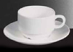 Чашка круглая штабелируемая 250мл, фарфор, молочно-белый, Ivory, SandStone Porcelain CS8182