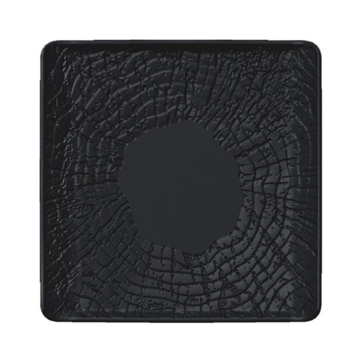 Тарелка квадратная Black Raw Wood 175х175 мм  P.L. Proff Cuisine [6] 80415 к=36/6
