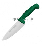 Нож поварской; сталь нерж.,пластик; L=15см; металлич.,зелен. Prohotel  AS00301-02Gr