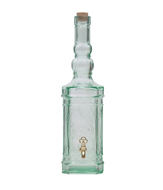 Банка-емкость с краном с пробкой "Бутылка"; стекло; 3,4л; H=470мм San Miguel 5031G