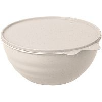 Миска с крышкой;полипроп.;0,85л;D=145,H=60мм;бежев. Restola 433228035
