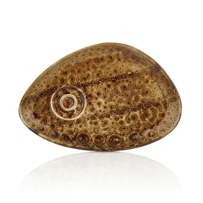 Блюдце Cowry Yellow 250х170мм By Bone CW-YL-ZT-01-STB