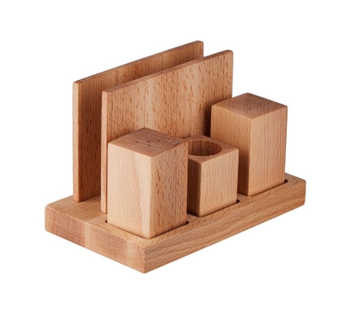 Набор д/специй и салфеток; бук; H=100, L=170, B=100мм PPwood F826O-00N