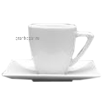 Блюдце квадратное «Классик»; фарфор; L=11,B=11см; белый Lubiana 2573