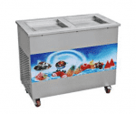 Фризер для жаренного мороженого Foodatlas KCB-2Y (стол для топпингов, 2 компрессора)