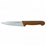 Нож PRO-Line поварской 160 мм, коричневая пластиковая ручка, P.L. Proff Cuisine KB-7501-160