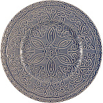 Тарелка «Скалистос» мелкая керамика D=225, H=25 мм голуб. Le CoQ LSKA034DN002225