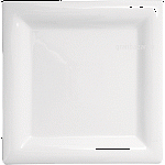 Тарелка квадратная «Кунстверк»; фарфор; H=2,L=26,B=26см; белый KunstWerk A3711