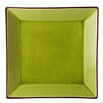 Тарелка «Сохо» квадратная керамика, L=250, B=250 мм зелен. Utopia K90028